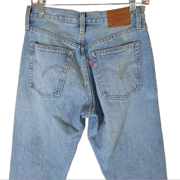 Levi's Premium distressed jeans 501 skinny blue - Picture 9 of 13